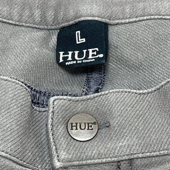 HUE Women's Casual Leggings - Gray - Size L - 30W x 28L - EUC - Picture 4 of 5